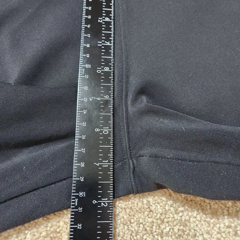 Athleta Delancey Skyline Leggings Women L Black High Rise Ankle Zip